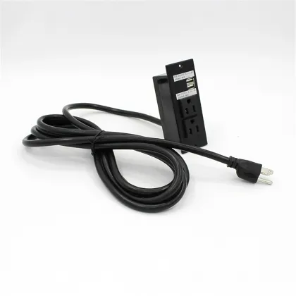 Socket With Dual USB Recessed Sockets