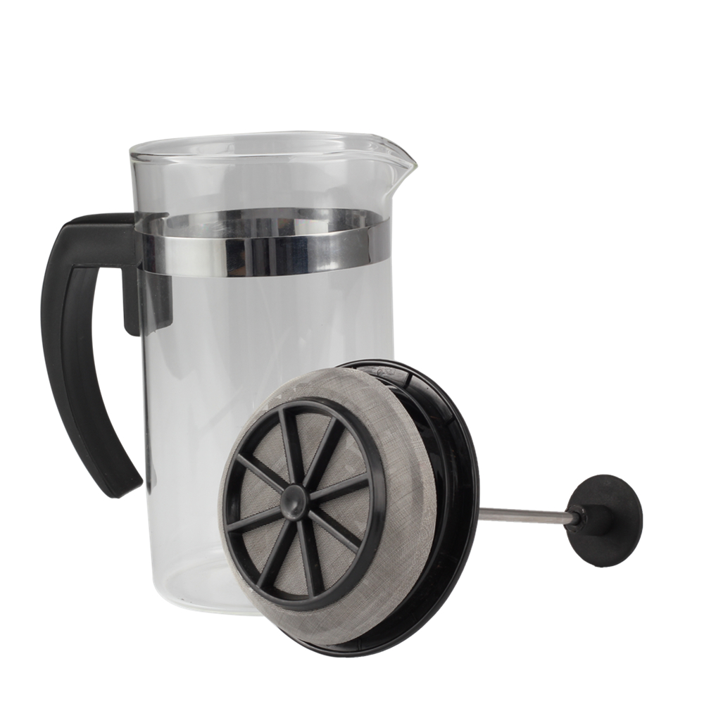 Heat Resistant Handle Of Glass French Press