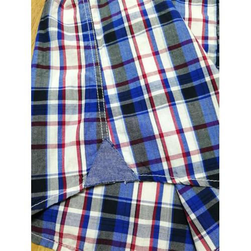 Men's Yarn Dye Short Sleeve Casual Shirt