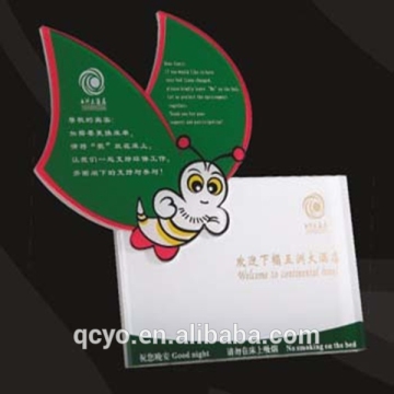 QCY-SHD-20 customized new style clear acrylic sign holder for display
