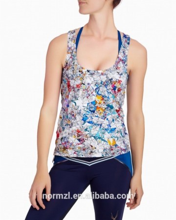 Customized Sublimated Women Gym Tank Top Sports Tank