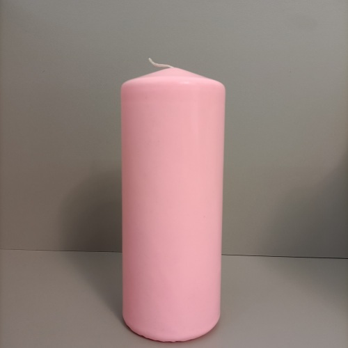 Unscented Colorful Pillar Candles custom logo