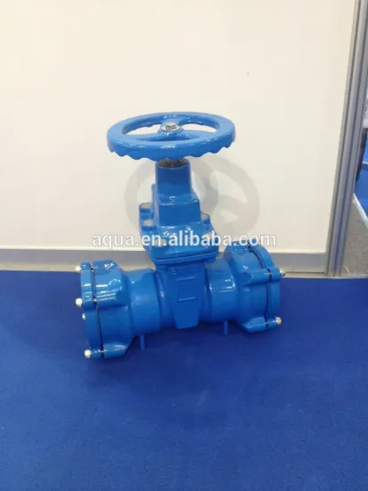 Socket gate valve for HDPE pipe