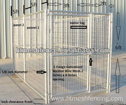 Hot Dipped Galvanized Cage Pet Kennel