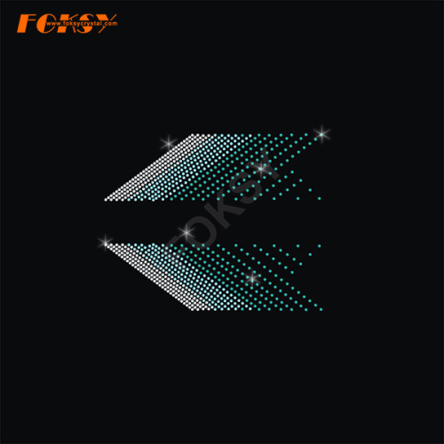 Shinning Diamond Cheer Bow Heat on Rhinestone Design