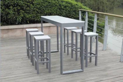 Outdoor Furniture Patio Furniture Waterproof Polywood Bar Stool And Bar Table
