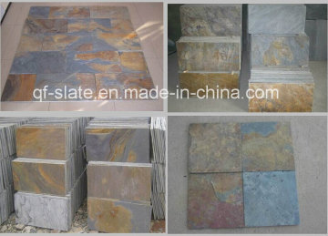 Natural Rusty Slate Stone Wall Cladding for Flooring and Covering
