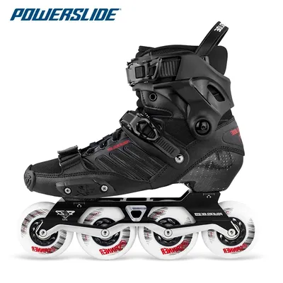 Powerslide Evo: High-End Carbon Fiber Freestyle Inline Skates with Advanced Flashing Rollers