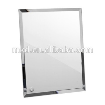 Meikeda 8" Square sublimation led crystal light frame with Mirror Angle