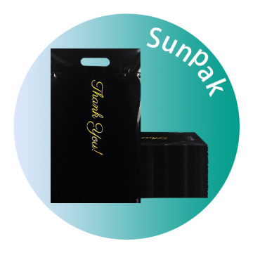 Poly-Mailer Shipping Bags Clear Black ချွေးထွက်ရှပ်အင်္ကျီအိတ်