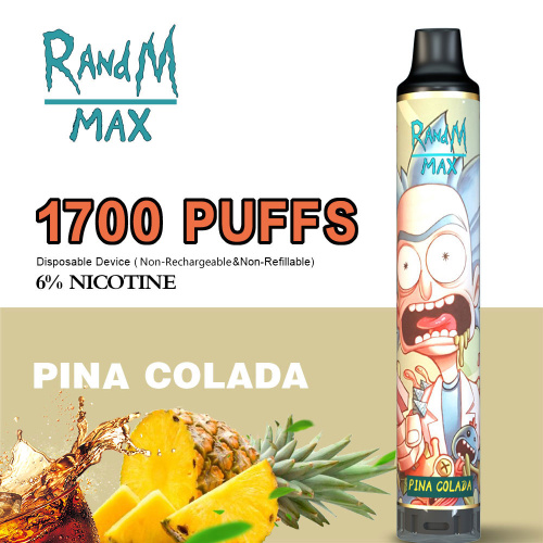 R&amp;M Max PRO recarregável e descartável Big 3600puffs