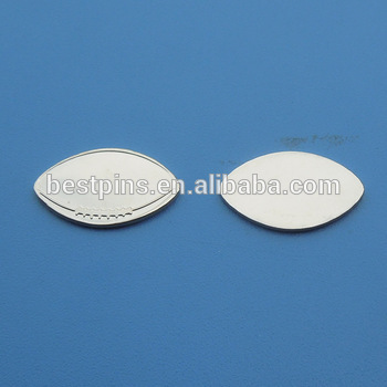 metal baseball shape tag for tshirt shoe jacket