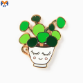 Metal Custom Logo Plant Monstera Leaf Pin