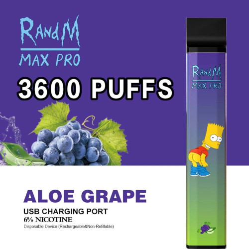 3000 Puffs Rechargeable Vape RandM Max Pro Cartoon Style 3600puffs Disposable 1100mAh Factory