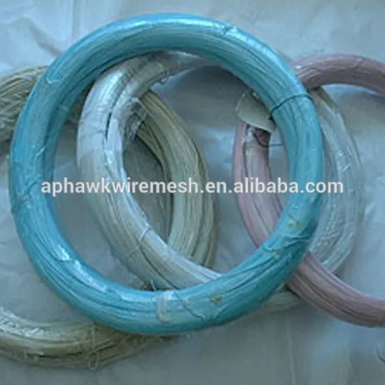 Plastic coated garden wire