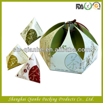 Heterotype paper tea packing box in China