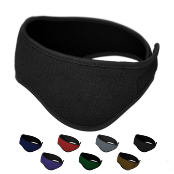 1PC Winter Women Men Ear Warmer Head Band Polar Fleece Black Ear Muff Stretch Spandex Unisex Hair Band Accessories Drop Ship