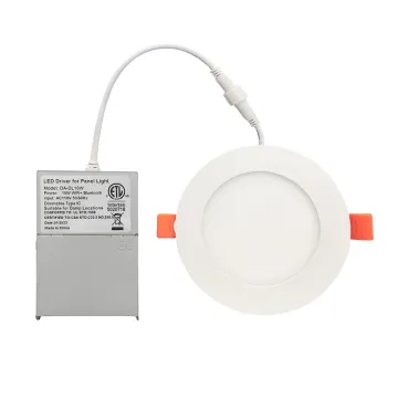 6 Inch Slim LED Downlight, 12W Trimless Round Recessed Lighting