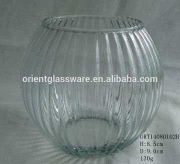 vertical stripess glass lampshade,unique glass bottle