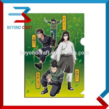 A4 size PP plastic L shape clear folder for promotional gifts