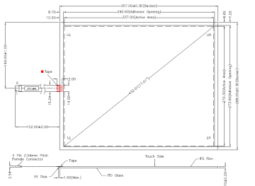 17 inch AMT 5-wire Resistive Touch Panel 2538