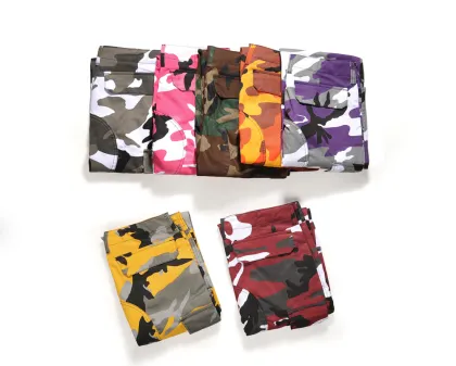 Cheap wholesale men military Camouflage print sport trousers
