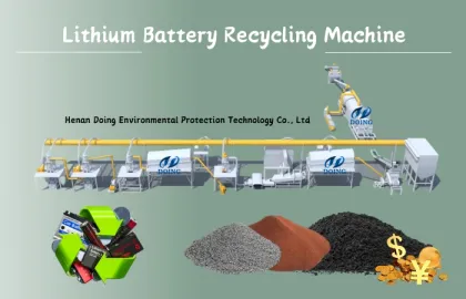 Positive and Negative Electrode Recycling Machine Li-ion Battery Recycling Plant