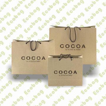 Promotional Gift Bags, Made of Recycled Brown Kraft paper, Customized Logos Designs are Accepted
