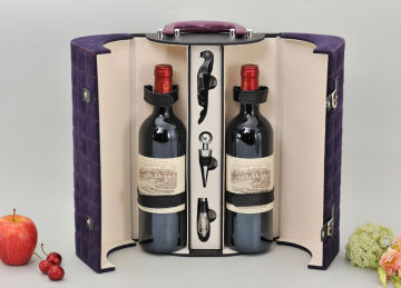 Red wine in a boxes
