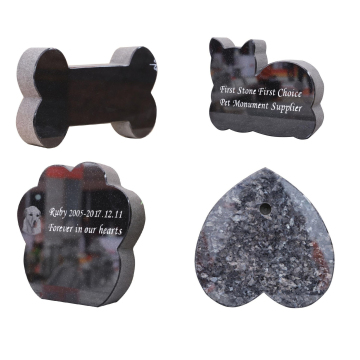 Hot Sale Hot Sale Blue Pearl Granito Jardim Coração Memorial Stone