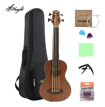 Ukeleles eléctricos al por mayor: modelos de barítono y tenor con camionetas de madera, clavijas de ajuste, cuerpo de caoba - precios asequibles