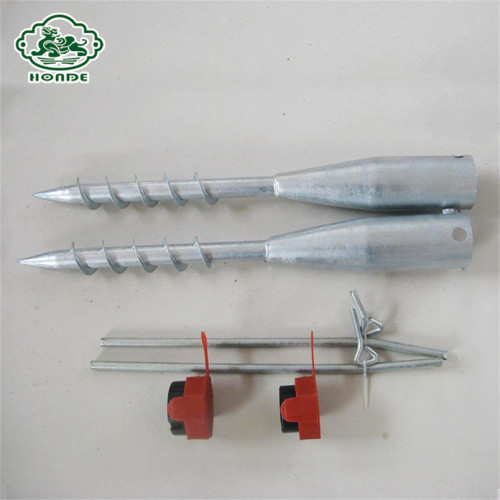Galvanized Ground Screw Anchor For Pager