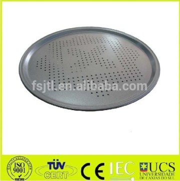 BBQ Grills carbon steel metallic pizza pan with holes