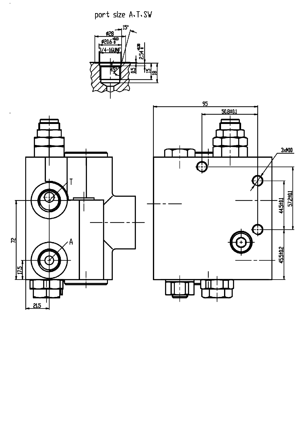 single circuit charging valve ICS02