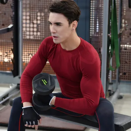 New Style Men's Exercise Running Sports Tights Corset Quick Dry Clothes