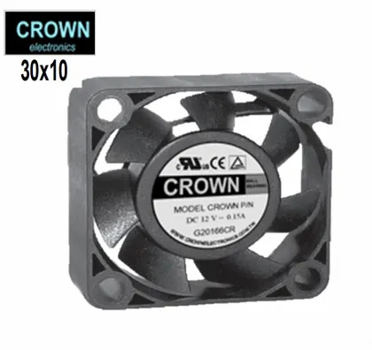CROWN 12v 3010 Axial Flow DC Fan