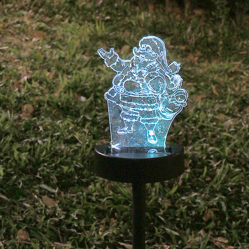 3d Solar Lawn Light