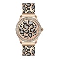 Leopard Spot Glitter Men's Vintage Leather Watch