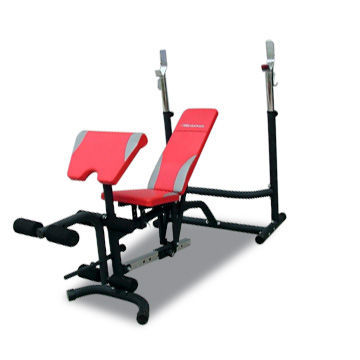 Weight Bench with Leg Extension and Sturdy Square Steel Tube Construction