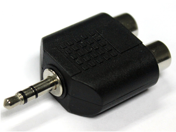 3.5mm Audio to 2 RCA Adapter