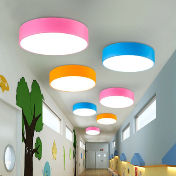 ECOJAS Acrylic Round LED Flush Mount Ceiling Light for Kindergarten