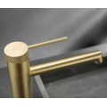 Antique Brass Single Lever Solid Copper Brushed Gold Basin Faucet Water Sink Mixer Taps For Bathroom