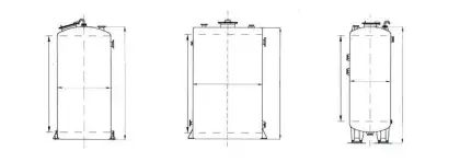 Vertical FRP Tank