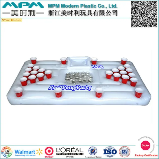 Custom logo water game inflatable beer pong table                        
                                                Quality Choice
