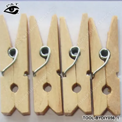 4.50CM decorative mini wood paper clips Paper Pins Family Foto Pegs Family Foto Official Clips