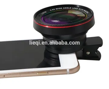2016 new arrival 2 in 1 Cell Phone Clip Camera 58mm 0.45x wide angle lens
