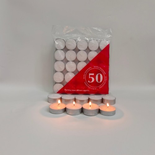 Chinese Low Price Customized 50pcs Tealight Candles