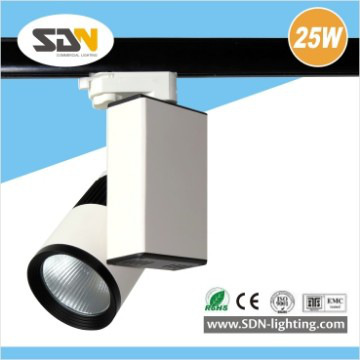 New! 25W Gallery use aluminium COB LED track light for Europ