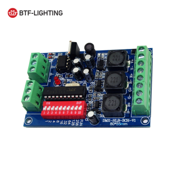 Shenzhen Manufacturer DMX Decoder RGBW 3 Channels Controller 350MA 700MA
