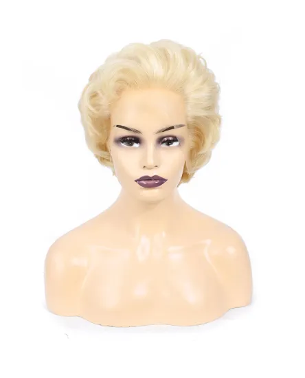Nostalgia Marilyn Monroe 613 Color 8 In Short Bob styled Lace Front Wig 100% Original Virgin Human Hair Wigs